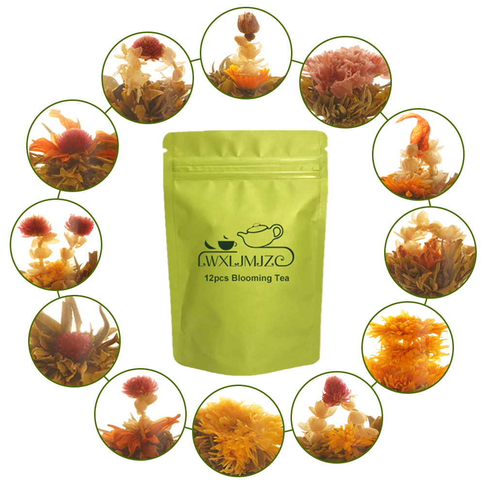  Orient Beauty Blooming Flowering Tea - 12pcs-36 Steeps-Makes  250 Cups Blooming Tea-Flowering Green Tea Ball-Blooming Tea Balls-Blooming  Flowers Tea- Flowering Tea : Grocery & Gourmet Food